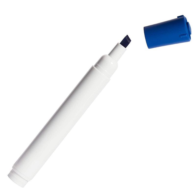 Dry Erase Chisel Tip Marker Set for Whiteboards (5 in, Blue, 36 Pack)