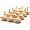 Juvale Unfinished Wooden Spinning Tops for Crafts (12 Pack)