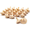 Juvale Unfinished Mini Wooden Spinning Tops for Crafts (24 Pack)