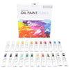 Oil Paint Tubes for Arts and Crafts (0.41 Oz, 24 Colors)