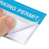 Sequentially Numbered Parking Permit Sticker (Light Blue, 2 x 3 in, 100-Pack)