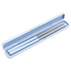 Portable Stainless Steel Chopstick with Case (7.5 in, Blue)