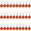 Juvale Basketball Party Favors, Mini Foam Ball Keychains (30 Pack)