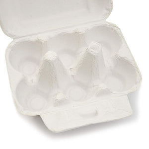 Juvale Empty Egg Cartons (20 Pack), Half Dozen, White
