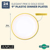 Gold Plastic Plates (9 in., 24 Pack)