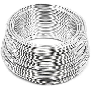 Bright Creations Aluminum Wire for DIY Crafts, 101 Feet, 12 Gauge, Silver
