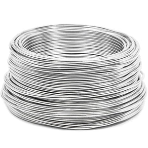 Bright Creations Aluminum Wire for DIY Crafts, 101 Feet, 12 Gauge, Silver