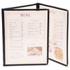 3 Page Triple Fold Restaurant Menu Covers (8.5 x 11 in, 12 Pack)