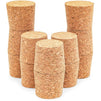 Size #22 Tapered Cork Plugs for Wine Bottles and Crafts (1.7 x 1.46 x 1.49 In, 12 Pack)