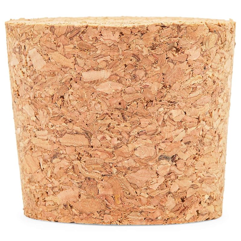 Size #22 Tapered Cork Plugs for Wine Bottles and Crafts (1.7 x 1.46 x 1.49 In, 12 Pack)