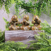 Buddha Statue Set, Hear See Speak No Evil Figurines (4.7 Inches, 3-Pack)