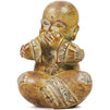 Buddha Statue Set, Hear See Speak No Evil Figurines (4.7 Inches, 3-Pack)