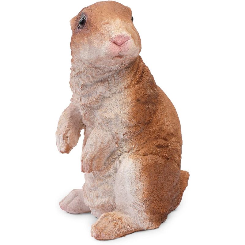 Easter Bunny Decor, Statue for Home, Garden, Table (Natural Color, 8 in)