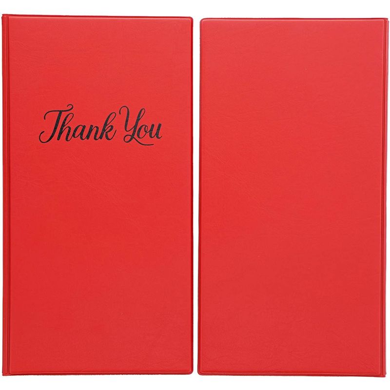 Restaurant Guest Check Presenters with Thank You Imprint (10.5 x 5.5 in, 10-Pack)