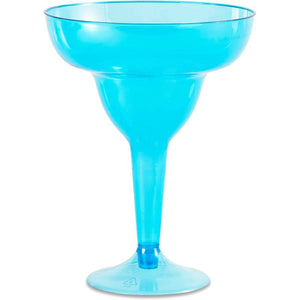 Neon Margarita Glasses, 12-Oz Capacity (Blue, Green, Pink, Yellow, Set of 36)