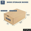 Shoe Storage Box Containers, US Size 10.5 (12 Pack)