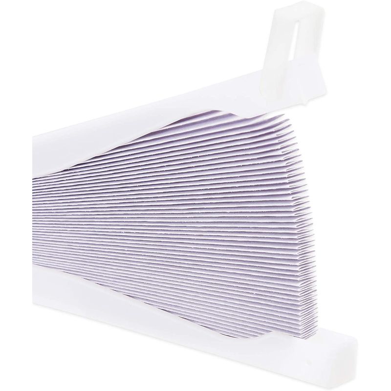 Juvale White Paper Folding Fans, Handheld Fan (10 x 9.5 in, 60 Pack)