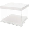 Clear Plastic Cake Box Carrier Packing with Lids for 6 Inch Cakes (6 Pack)