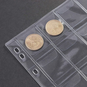 460 Pocket Plastic Coin Pages (8 x 11 in, 15 Sheets)