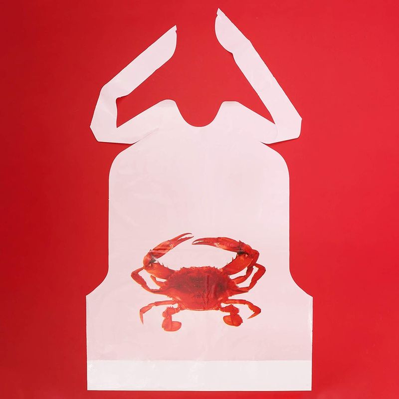 Disposable Adult Crab Bibs (100 Pack)