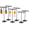 Juvale T-Shape Earring Display Stands in 3 Sizes (Metal, Black, 6-Pack)