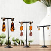 Juvale T-Shape Earring Display Stands in 3 Sizes (Metal, Black, 6-Pack)