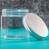 Clear Round Jars with Metal Lids and Labels (6 oz, 12 Pack)