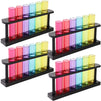 Polystyrene Test Tubes with Rack (1.5 oz, 6 Colors, 4 Pack)