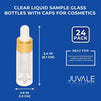 Mini Glass Dropper Bottles with Dispenser (0.17 oz or 5ml, Gold, 24-Pack)