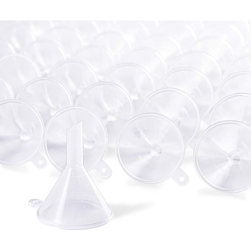 Mini Clear Funnels for Filling Small Bottles (100 Pack)