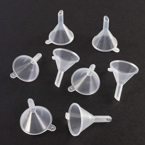 Mini Clear Funnels for Filling Small Bottles (100 Pack)