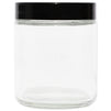 8oz Glass Jars with Lids, Straight Sided Cosmetic Jar (8 Pack)