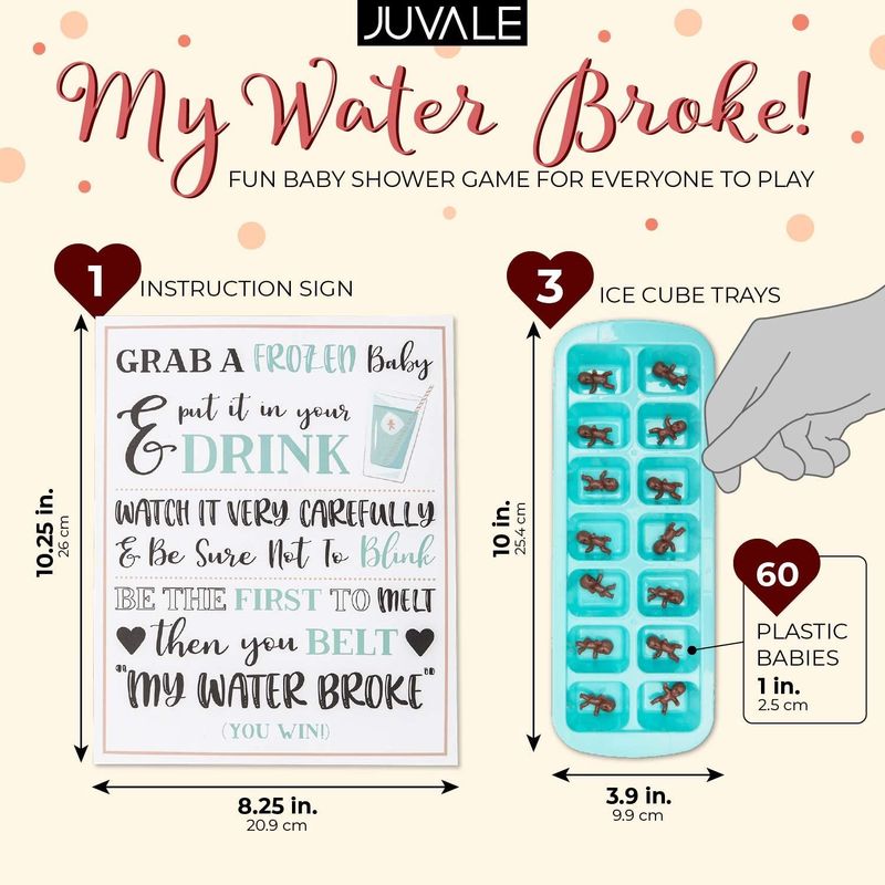 My Water Broke Baby Shower Game (64 Pieces)