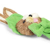 Spring Easter Bunny with Green Necktie, Hanging Wall Decoration (12 x 5 In)