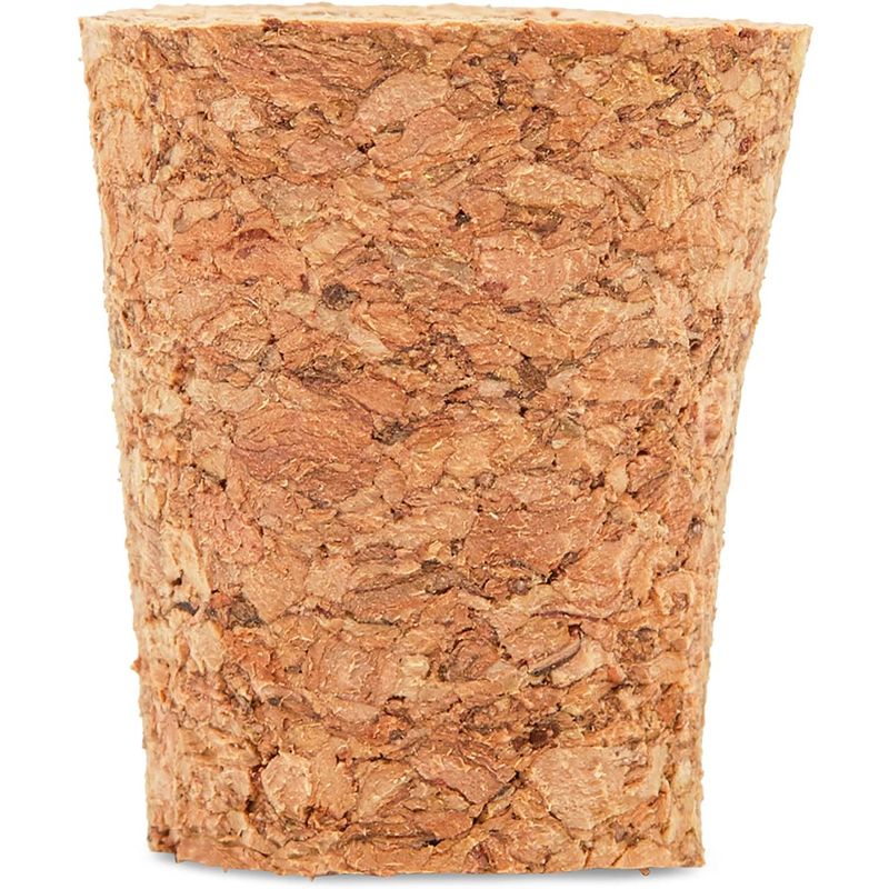 Size #8 Tapered Cork Plugs (0.84 x 0.67 x 1 In, 50 Pack)