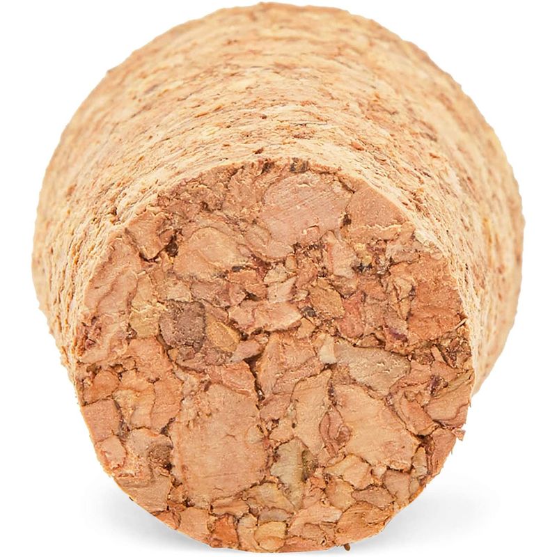 Size #8 Tapered Cork Plugs (0.84 x 0.67 x 1 In, 50 Pack)