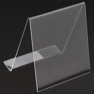Clear Acrylic Easel Display Stand (4.5 x 5 in, 6 Pack)