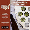 Juvale USA Map Beer Cap Trap (24 x 14 in)