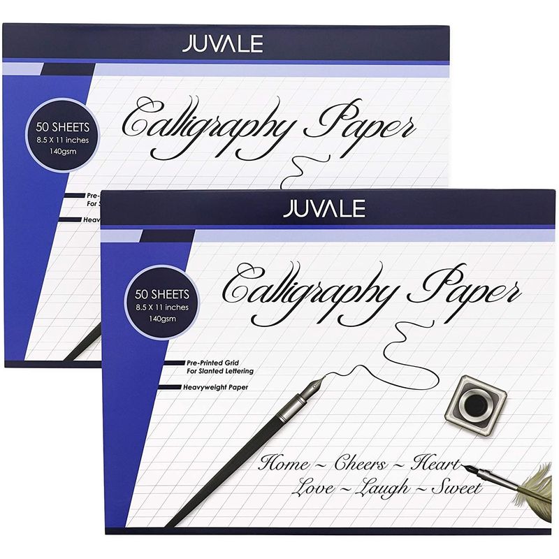 Calligraphy Paper Pad (2 Pack, 50 Sheets)