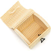 Mini Bamboo Treasure Chests with Silver String Design (2.4 x 2 In, 12-Pack)