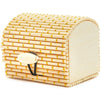 Mini Bamboo Cane Treasure Chests with Gold String Design (2.4 x 2 In, 12-Pack)