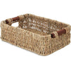 Juvale Woven Wicker Baskets with Handles in 3 Sizes for Home Organization (3 Pack)