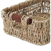 Juvale Woven Wicker Baskets with Handles in 3 Sizes for Home Organization (3 Pack)