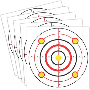 Juvale Shooting Range Paper Bullseye Targets for Firearms Practice (11 x 11 in, 50 Pk)