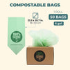 Compostable Trash Bags (6 Gallon, 50 Bags)