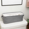 Juvale Grey Fabric Bathroom Storage Bin (16 x 6 x 5.5 Inches)