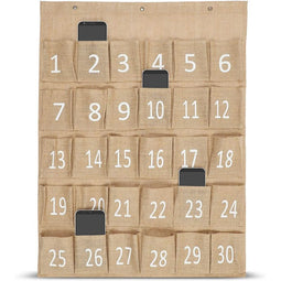 Juvale Numbered Classroom Pocket Organizer Chart for Cell Phones (23.6 x 30 Inches)