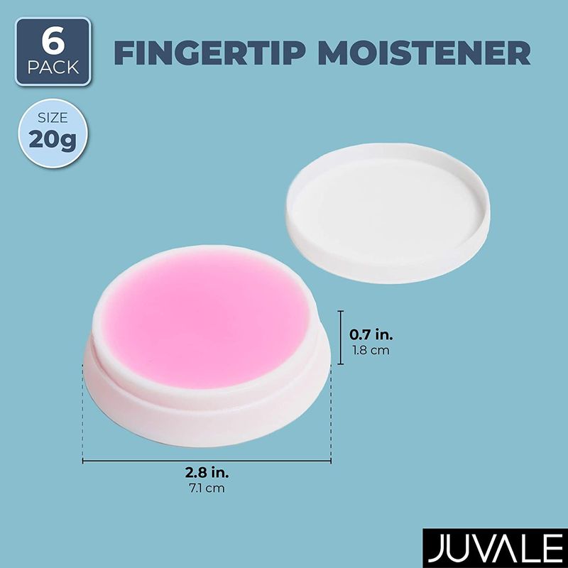 Fingertip Moistener, Finger Moistener for Paper (0.7 oz, 6 Pack)