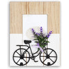 Juvale Rustic Wooden Picture Frame with Bicycle for 4 x 6 Inch Photos (7 x 9 Inches)