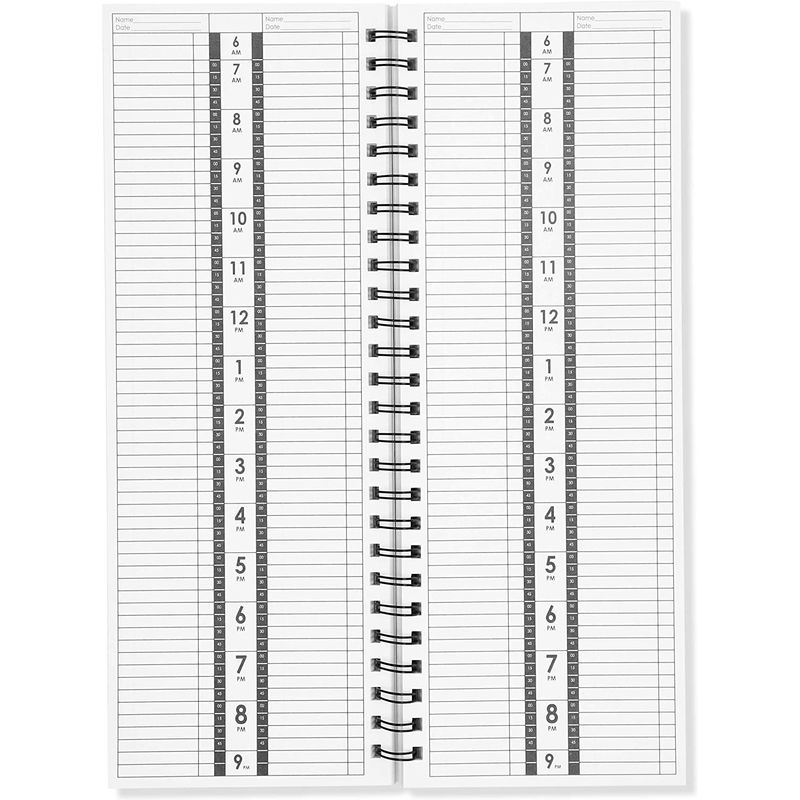 Salon Appointment Book, Marble Design (13.5 x 5 in, 200 Pages)